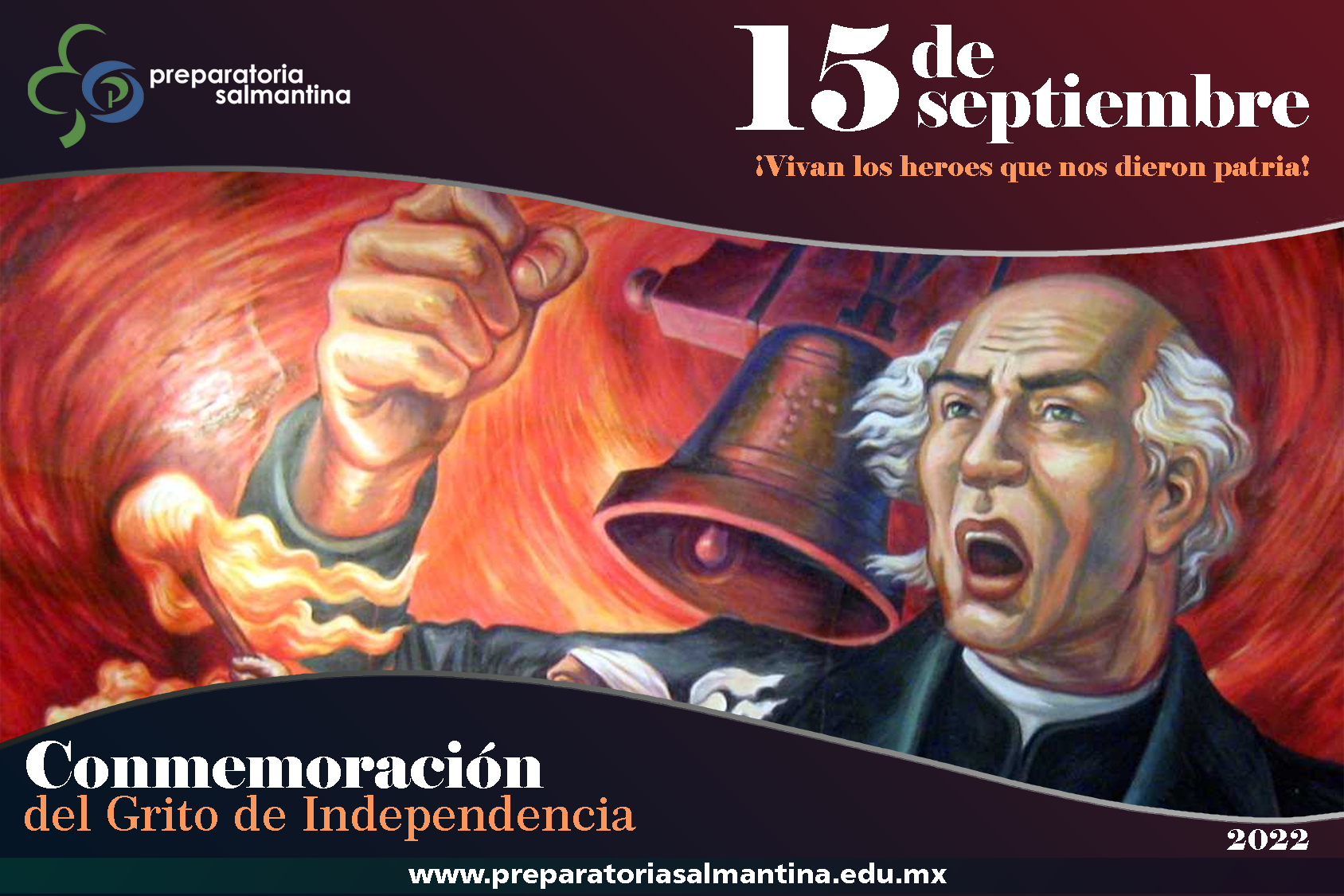 15 de septiembre Conmemoración del Grito de Independencia